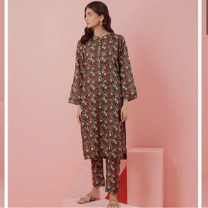 Mosaic Printed Cotton Silk Co-Ord Set